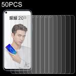 For Huawei Honor 20s 50 PCS 0.26mm 9H 2.5D Tempered Glass Film