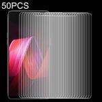 50 PCS 9H 2.5D Tempered Glass Film for OPPO R15 / R15 Pro