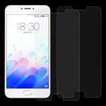2 PCS for Meizu M3 Note / Meilan Note 3 0.26mm 9H Surface Hardness 2.5D Explosion-proof Tempered Glass Screen Film