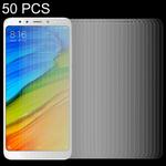 50 PCS for  Xiaomi Redmi 5 0.26mm 9H Surface Hardness 2.5D Explosion-proof Tempered Glass Screen Film, No Retail Package