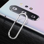 For Galaxy Note 10+ 0.15mm 9H Border Membrane Round Edge Rear Camera Lens Tempered Glass Film Guard Circle (Silver)