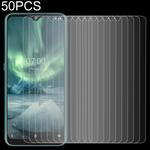 50 PCS For Nokia 7.2 2.5D Non-Full Screen Tempered Glass Film