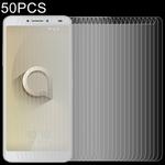 50 PCS 0.26mm 9H 2.5D Tempered Glass Film for Alcatel 3V