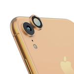 For iPhone XR Titanium Alloy Metal Camera Lens Protector Tempered Glass Film(Gold)