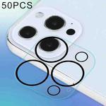 For iPhone 13 Pro Max 50pcs HD Anti-glare Rear Camera Lens Protector Tempered Glass Film 