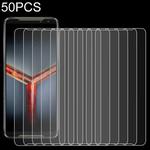 50 PCS For ASUS ROG Phone 2 (ZS660KL) 2.5D Non-Full Screen Tempered Glass Film