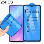 25 PCS 2.5D Full Glue Full Cover Ceramics Film for Huawei Honor Play 8A / Y6 (2019) / Y6 Prime (2019)