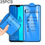 25 PCS 2.5D Full Glue Full Cover Ceramics Film for Huawei P Smart Z / Y9 Prime (2019)