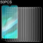50 PCS For DOOGEE Y8 Plus 2.5D Non-Full Screen Tempered Glass Film