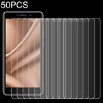 50 PCS For Oukitel C10 2.5D Non-Full Screen Tempered Glass Film