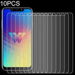 10 PCS For LG W10 9H 2.5D Screen Tempered Glass Film