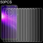 50 PCS For Motorola One Macro 9H 2.5D Screen Tempered Glass Film