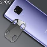 2 PCS 10D Full Coverage Mobile Phone Metal Rear Camera Lens Protection Ring Cover for Huawei Mate 20 X(Silver)