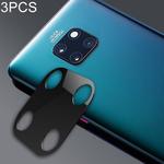 3 PCS 10D Full Coverage Mobile Phone Metal Rear Camera Lens Protection Ring Cover for Huawei Mate 20(Black)