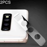 2 PCS 10D Full Coverage Mobile Phone Metal Rear Camera Lens Protection Cover for Samsung Galaxy S10