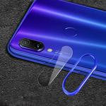 Scratchproof Mobile Phone Metal Rear Camera Lens Ring + Rear Camera Lens Tempered Protective Film Set for Xiaomi Redmi Note 7 (Blue)