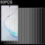 50 PCS For Galaxy Note 10+ 9H 2.5D Screen Tempered Glass Film
