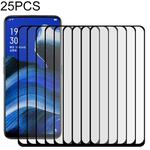 25 PCS For OPPO Reno2 / Z Full Glue Full Cover Screen Protector Tempered Glass Film