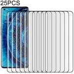 25 PCS For OPPO Find X2 Pro 9H HD 3D Curved Edge Tempered Glass Film (Black)