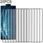 25 PCS For Vivo NEX 3S 5G 9H HD 3D Curved Edge Tempered Glass Film (Black)