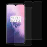 2 PCS 0.26mm 9H 2.5D Tempered Glass Film for OnePlus 7
