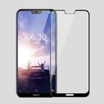 MOFI 0.3mm 9H Surface Hardness 3D Curved Edge Tempered Glass Film for Nokia X6(Black)