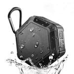 BT508 Portable Life Waterproof Bluetooth Stereo Speaker with Built-in MIC & Hook, Support Hands-free Calls & TF Card & FM, Bluetooth Distance: 10m(Black)