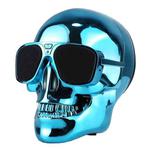 Sunglasses Skull Bluetooth Stereo Speaker, for iPhone, Samsung, HTC, Sony and other Smartphones (Blue)
