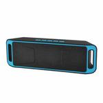 SC208 Multifunctional Card Music Playback Bluetooth Speaker, Support Handfree Call & TF Card & U-disk & AUX Audio & FM Function(Blue)