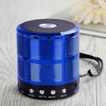 WS-887 Bluetooth Speaker with Lanyard, Support Hands-free Call & FM & U Disk & TF Card & AUX(Blue)