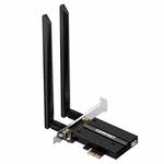COMFAST CF-AX181 PRO 3000Mbps Tri-band + Bluetooth 5.2 Wireless WiFi6E PCI-E Network Card with Heat Sink