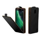Business Style Vertical Flip TPU Leather Case  for Nokia 2 , with Card Slot (Black)