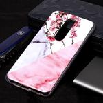 Marble Pattern Soft TPU Case For Nokia 6.1 Plus (Nokia X6)(Plum Blossom)