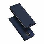 DUX DUCIS Skin Pro Series Horizontal Flip PU + TPU Leather Case for Nokia 8.1 / X7, with Holder & Card Slots(Blue)