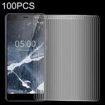 100 PCS 9H 2.5D Tempered Glass Film for Nokia 5.1