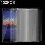 100 PCS 9H 2.5D Tempered Glass Film for Nokia 3.1