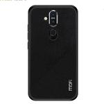 MOFI Shockproof TPU + PC + Cloth Pasted Case for NOKIA X7 / 7.1 Plus(Black)