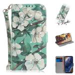 3D Colored Drawing Watercolor Flower Pattern Horizontal Flip Leather Case for Nokia 9, with Holder & Card Slots & Wallet