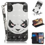 3D Colored Drawing Angry Bear Pattern Horizontal Flip Leather Case for Nokia 4.2, with Holder & Card Slots & Wallet