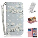 3D Colored Drawing Magnolia Pattern Horizontal Flip Leather Case for Nokia 4.2, with Holder & Card Slots & Wallet