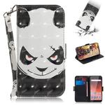3D Colored Drawing Angry Bear Pattern Horizontal Flip Leather Case for Nokia 1 Plus, with Holder & Card Slots & Wallet