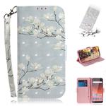 3D Colored Drawing Magnolia Pattern Horizontal Flip Leather Case for Nokia 1 Plus, with Holder & Card Slots & Wallet