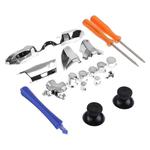 Full Set Game Controller Handle Small Fittings with Screwdriver for Xbox One ELITE(Silver)