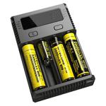 Nitecore NEW i4 Intelligent Digi Smart Charger with LED Indicator for 14500, 16340 (RCR123), 18650, 22650, 26650, Ni-MH and Ni-Cd (AA, AAA) Battery
