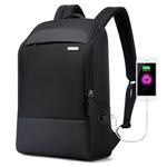 Bopai 751-006881 Business Anti-theft Waterproof Large Capacity Double Shoulder Bag,with USB Charging Port, Size: 30x14x44cm(Black)