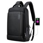 Bopai 851-036511 Top-grain leather Business Breathable Man Backpack, Size: 30x11.5x44cm(Black)