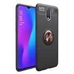 lenuo Shockproof TPU Case for OnePlus 7, with Invisible Holder (Black Gold)