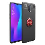 lenuo Shockproof TPU Case for OnePlus 7, with Invisible Holder (Black Red)