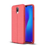 Litchi Texture TPU Shockproof Case for OPPO R17 (Red)