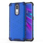 Honeycomb Shockproof PC + TPU Case for OPPO F11 (Blue)